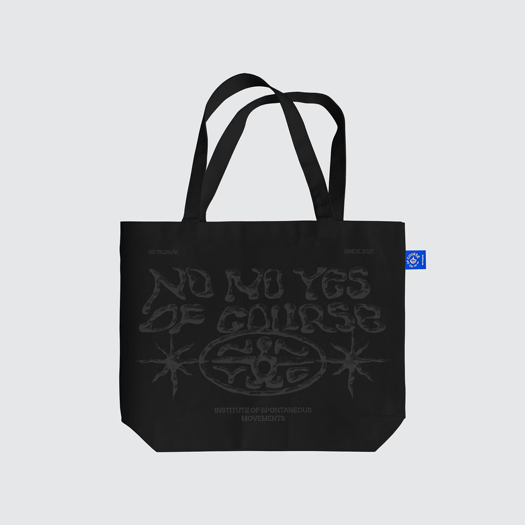 The shape of silence Tote Bag - Black