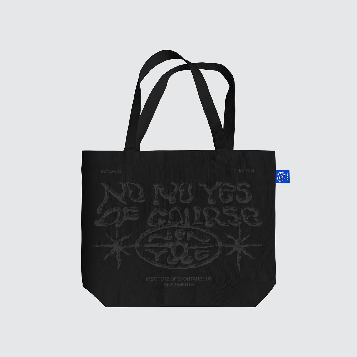 The shape of silence Tote Bag - Black