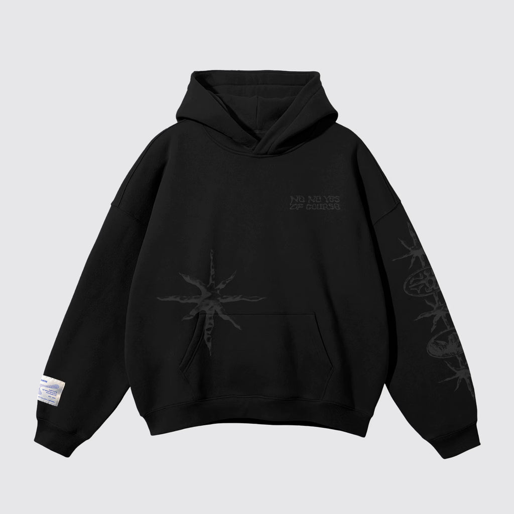 The shape of silence Hoodie - Black