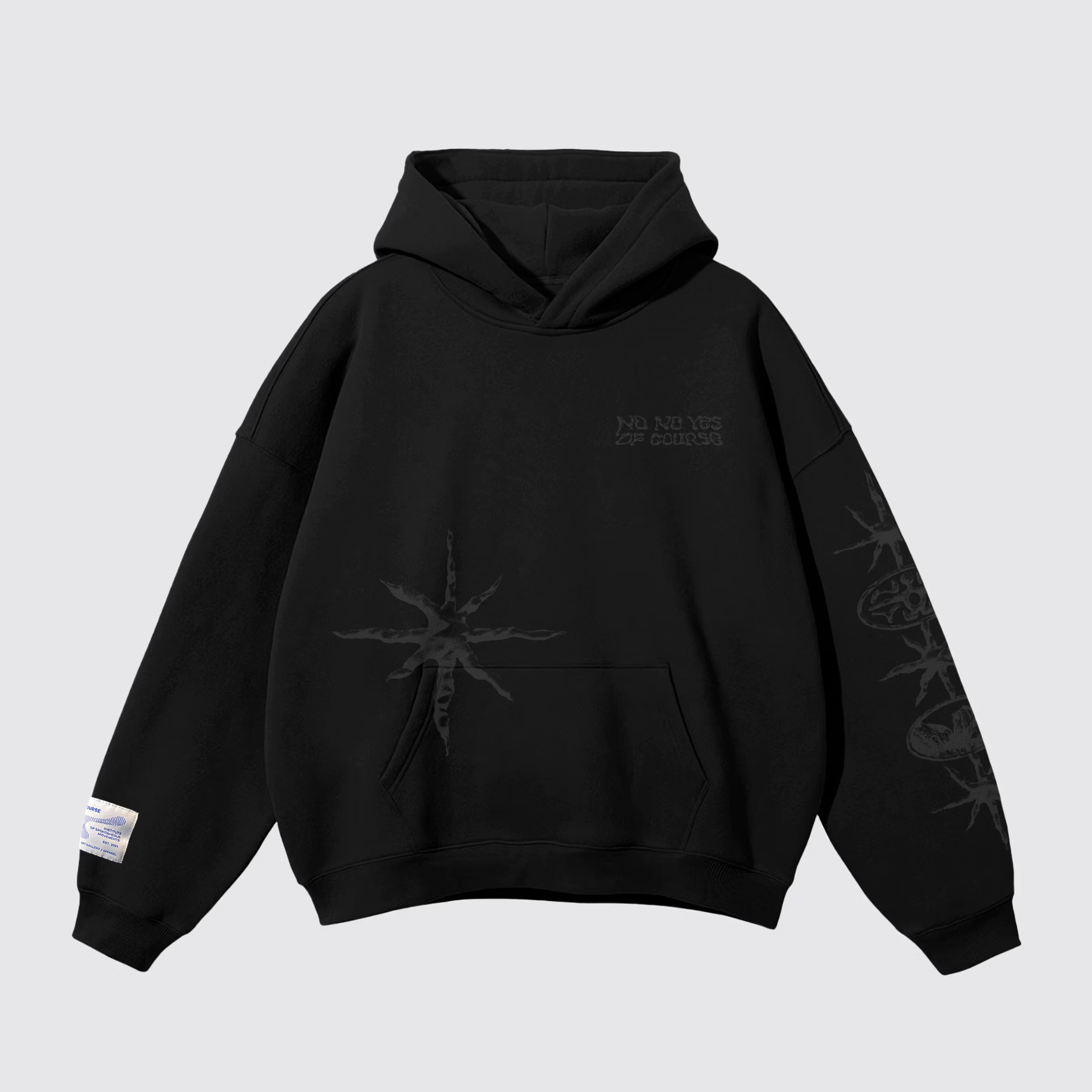The shape of silence Hoodie - Black