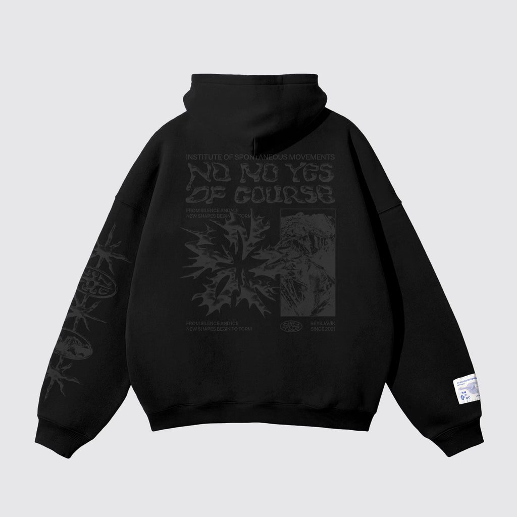 The shape of silence Hoodie - Black