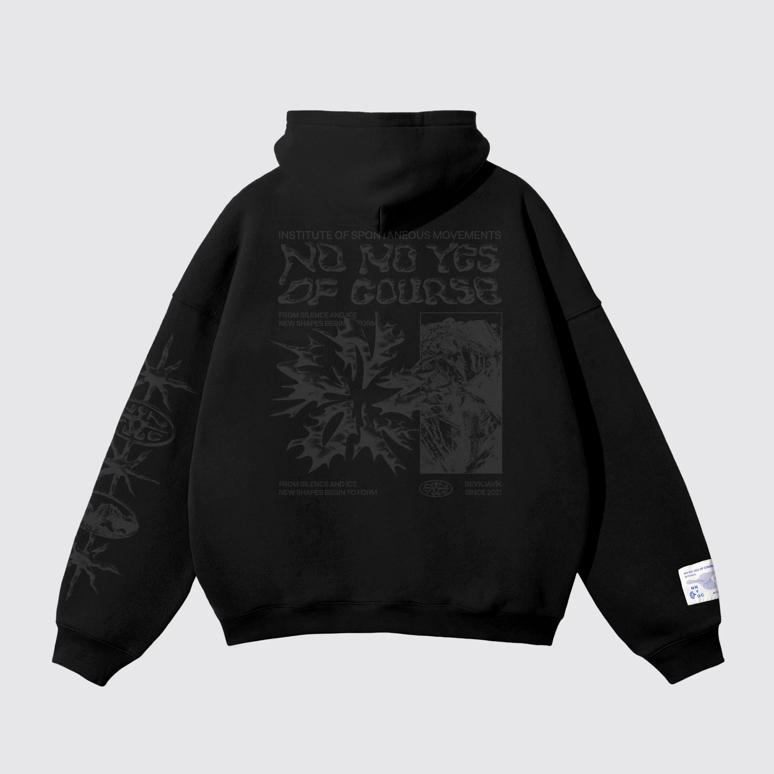 The shape of silence Hoodie - Black