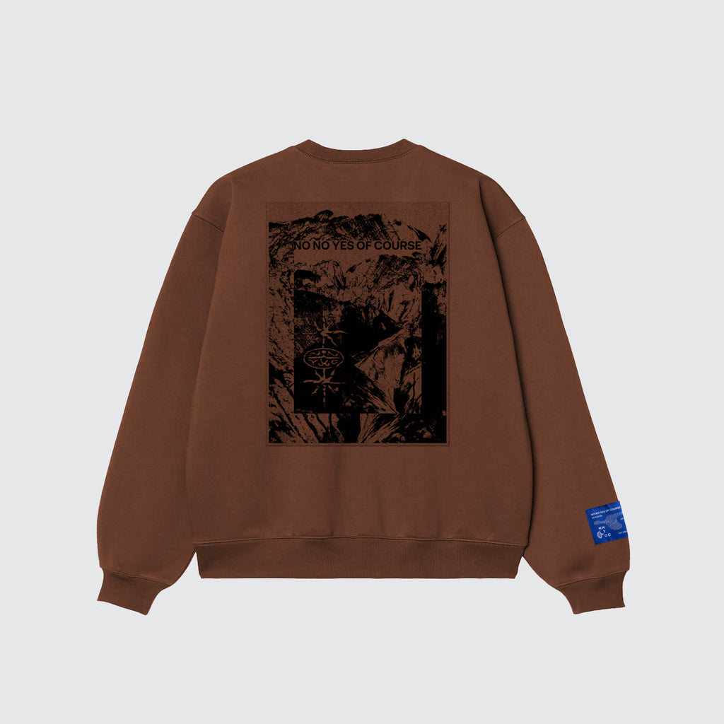 The shape of silence - Back Path Crewneck - Brown