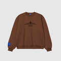 The shape of silence - Back Path Crewneck - Brown