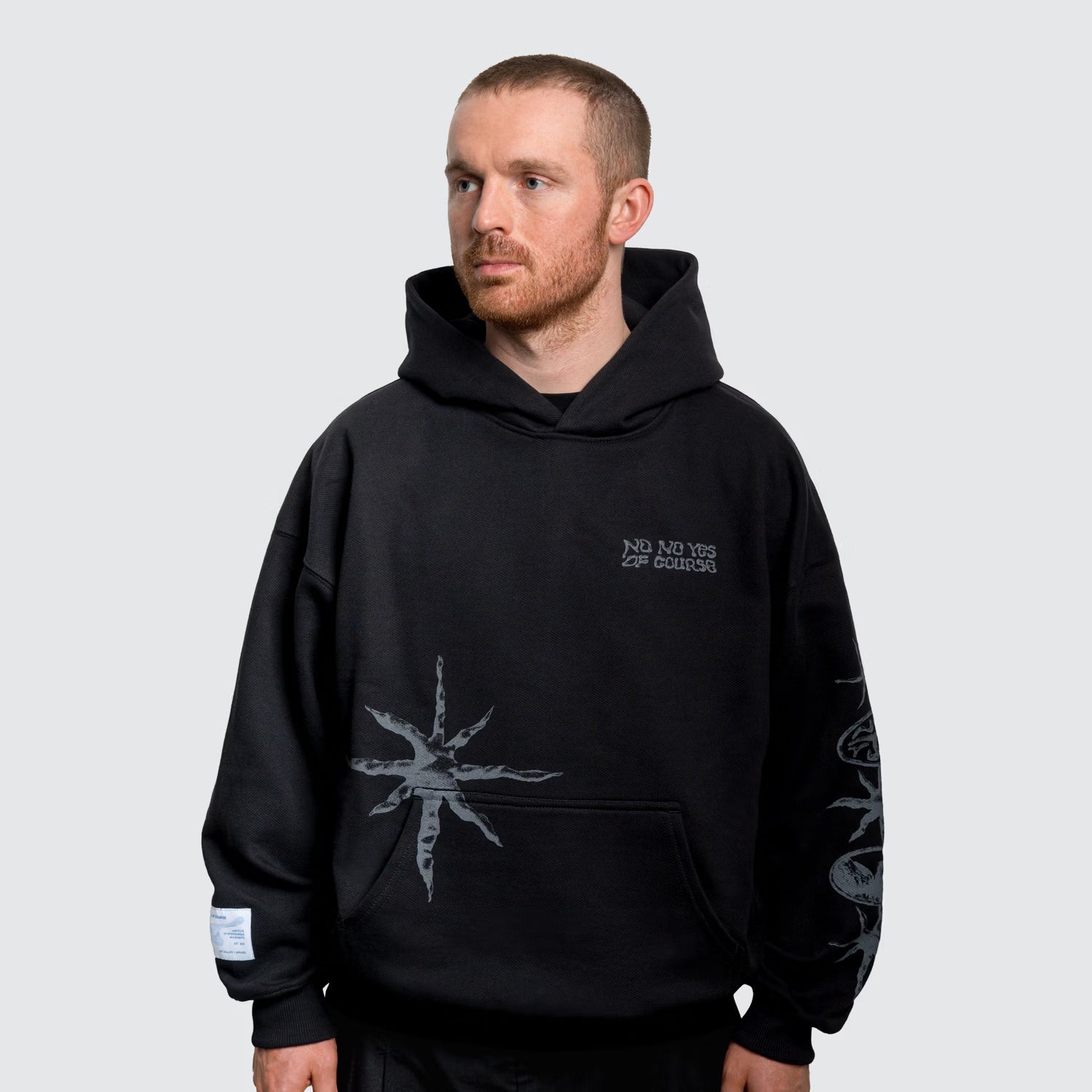The shape of silence Hoodie - Black